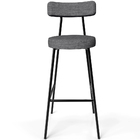 Kit 06 Banquetas Altas Cozinha Bar Sala De Jantar Em Aço Milã