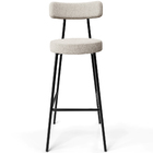 Kit 06 Banquetas Altas Cozinha Bar Sala De Jantar Em Aço Milã