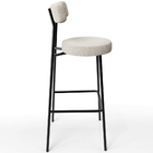 Kit 06 Banquetas Altas Cozinha Bar Sala De Jantar Em Aço Milã