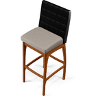 Kit 06 Banquetas Altas Cozinha Sala De Jantar Fixa Mila L02 C