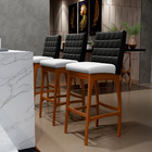 Kit 06 Banquetas Altas Cozinha Sala Jantar Fixa Mila L02 Cour