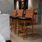 Kit 06 Banquetas Altas Cozinha Sala Jantar Fixa Mila L02 Cour