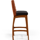 Kit 06 Banquetas Altas Cozinha Sala Jantar Fixa Mila L02 Cour