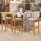 Kit 06 Banquetas Altas Para Cozinha Bancada Sala Tela Betta F