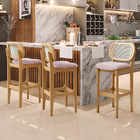 Kit 06 Banquetas Altas Para Cozinha Bancada Sala Tela Betta F