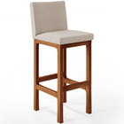 Kit 06 Banquetas Altas Para Cozinha Sala De Jantar Fixa Alya