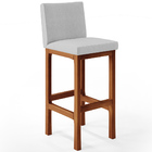 Kit 06 Banquetas Altas Para Cozinha Sala De Jantar Fixa Alya