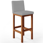 Kit 06 Banquetas Altas Para Cozinha Sala De Jantar Fixa Alya