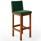 Kit 06 Banquetas Altas Para Cozinha Sala De Jantar Fixa Alya