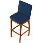 Kit 06 Banquetas Altas Para Cozinha Sala De Jantar Fixa Mila