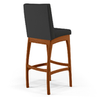 Kit 06 Banquetas Altas Para Cozinha Sala De Jantar Fixa Mila