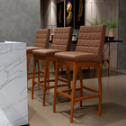 Kit 06 Banquetas Altas Para Cozinha Sala De Jantar Fixa Mila