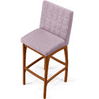 Kit 06 Banquetas Altas Para Cozinha Sala De Jantar Fixa Mila