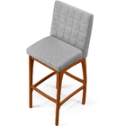 Kit 06 Banquetas Altas Para Cozinha Sala De Jantar Fixa Mila