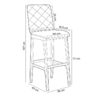 Kit 06 Banquetas Altas Para Cozinha Sala De Jantar Fixa Zoe L