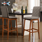 Kit 06 Banquetas Altas Para Cozinha Sala De Jantar Fixa Zoe L