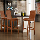 Kit 06 Banquetas Altas Para Cozinha Sala De Jantar Fixa Zoe L