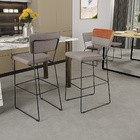 Kit 06 Banquetas Altas Sala De Jantar Fixa Allana L02 Faixa C