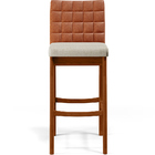 Kit 06 Banquetas Altas Sala De Jantar Fixa Mila L02 Couríssim