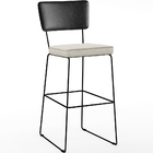 Kit 06 Banquetas Altas Sala Jantar Fixa Allana L02 Couríssimo