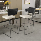 Kit 06 Banquetas Altas Sala Jantar Fixa Allana L02 Couríssimo