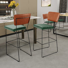 Kit 06 Banquetas Altas Sala Jantar Fixa Allana L02 Couríssimo