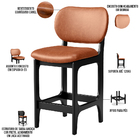 Kit 06 Banquetas Baixa Bar Cozinha E Sala De Jantar Fixa Bett