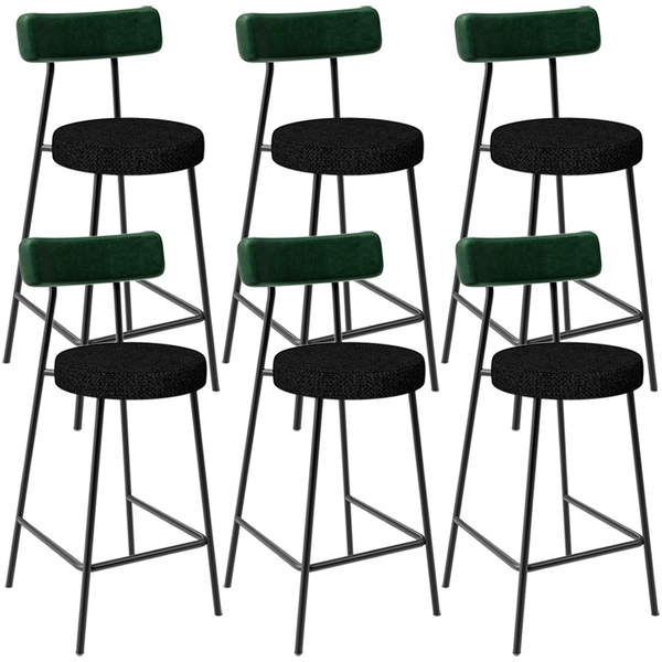 Kit 06 Banquetas Baixa Bar Cozinha E Sala De Jantar Milão L02