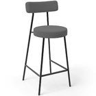 Kit 06 Banquetas Baixa Bar Cozinha Sala De Jantar Em Aço Milã