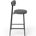 Kit 06 Banquetas Baixa Bar Cozinha Sala De Jantar Em Aço Milã