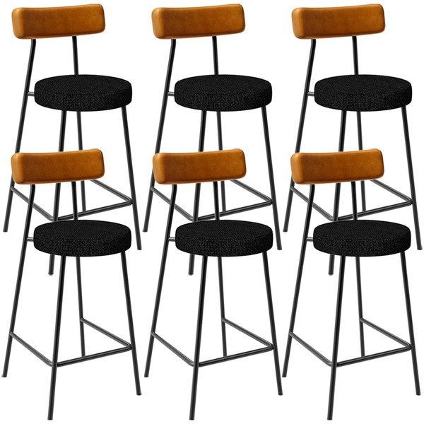 Kit 06 Banquetas Baixa Cozinha Sala De Jantar Milão L02 Courí