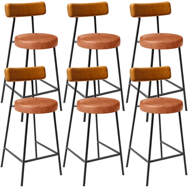 Kit 06 Banquetas Baixa Cozinha Sala Jantar Bancada Milão L02