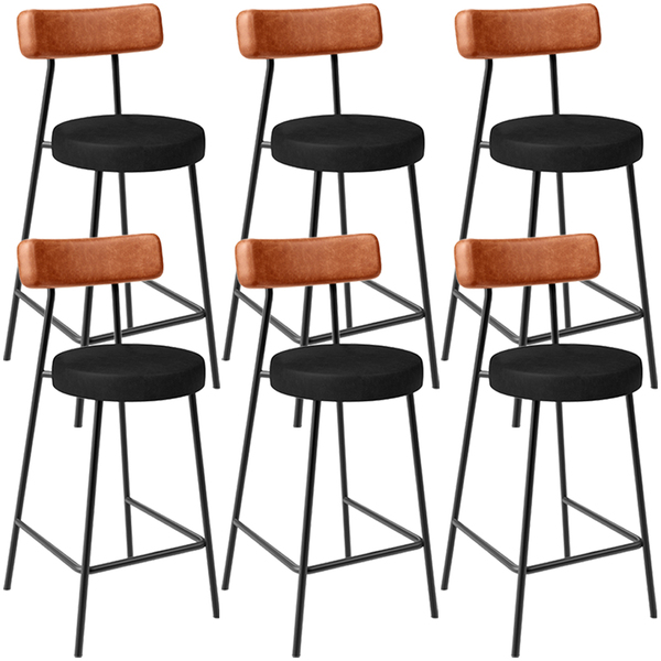 Kit 06 Banquetas Baixa Cozinha Sala Jantar Bancada Milão L02