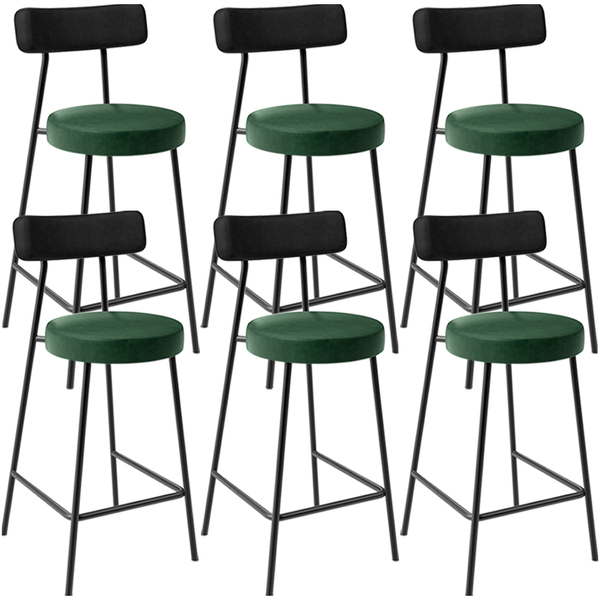 Kit 06 Banquetas Baixa Cozinha Sala Jantar Bancada Milão L02