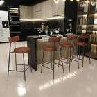 Kit 06 Banquetas Baixa Para Cozinha Sala De Jantar Bancada Mi