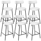 Kit 06 Banquetas Baixas Para Cozinha Sala De Jantar Bar Banca