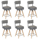 Kit 06 Banquetas Cadeiras Decorativas Barcelona 73cm Com Enco