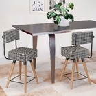 Kit 06 Banquetas Cadeiras Decorativas Barcelona 73cm Com Enco