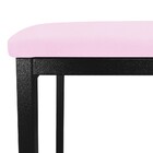 Kit 06 Banquetas Industrial Donna Suede Base Preto D'rossi -