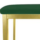 Kit 06 Banquetas Industrial Donna Suede Verde Base Dourado D'