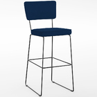 Kit 06 Banquetas Para Cozinha Sala De Jantar Base Em Aço Alla