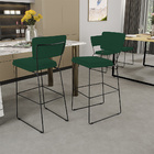 Kit 06 Banquetas Para Cozinha Sala De Jantar Base Em Aço Alla