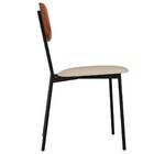 Kit 06 Cadeira Para Sala De Jantar Village Preto C01 Linho Ar