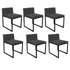 Kit 06 Cadeiraa De Jantar Escritório Recepção Lee Office Indu