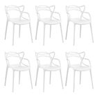 Kit 06 Cadeiras Allegra Sala De Jantar Branco - D'rossi