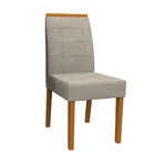 Kit 06 Cadeiras De Jantar Aline Veludo Linho Tl13 Pés Ypê - D