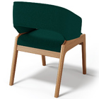 Kit 06 Cadeiras De Jantar E Estar Living Estofada Lince L02 B