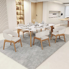 Kit 06 Cadeiras De Jantar E Estar Living Estofada Lince L02 L