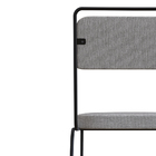 Kit 06 Cadeiras De Jantar Filipa Linho Cinza Base De Ferro Pr