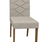 Kit 06 Cadeiras De Jantar Lais Animalle Marfim Wd25 Pés Imbui